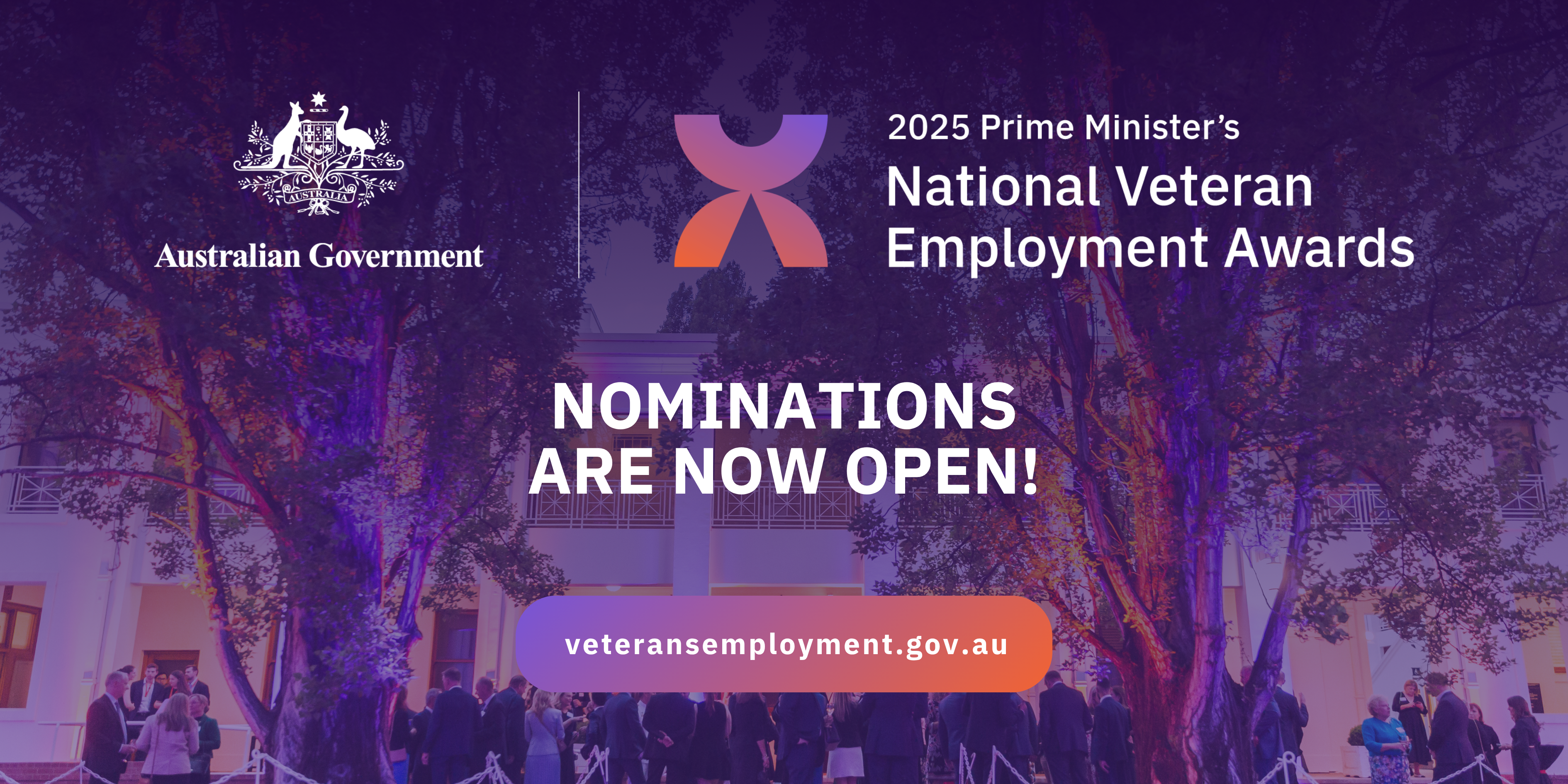 Decorative banner to advertise nominations opening