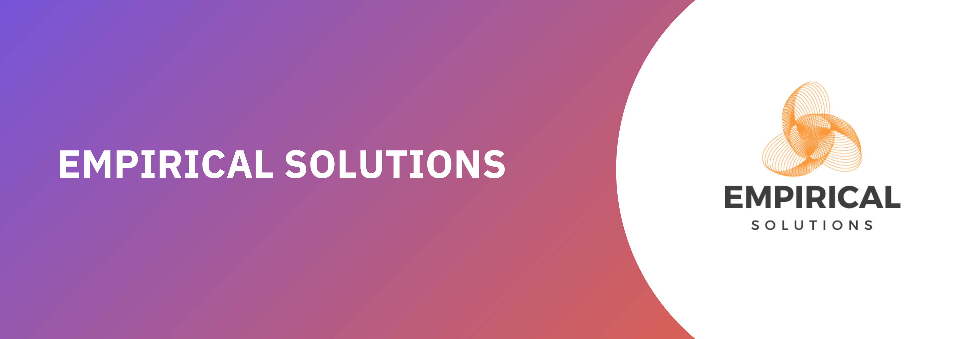 Empirical Solutions in white text with their logo