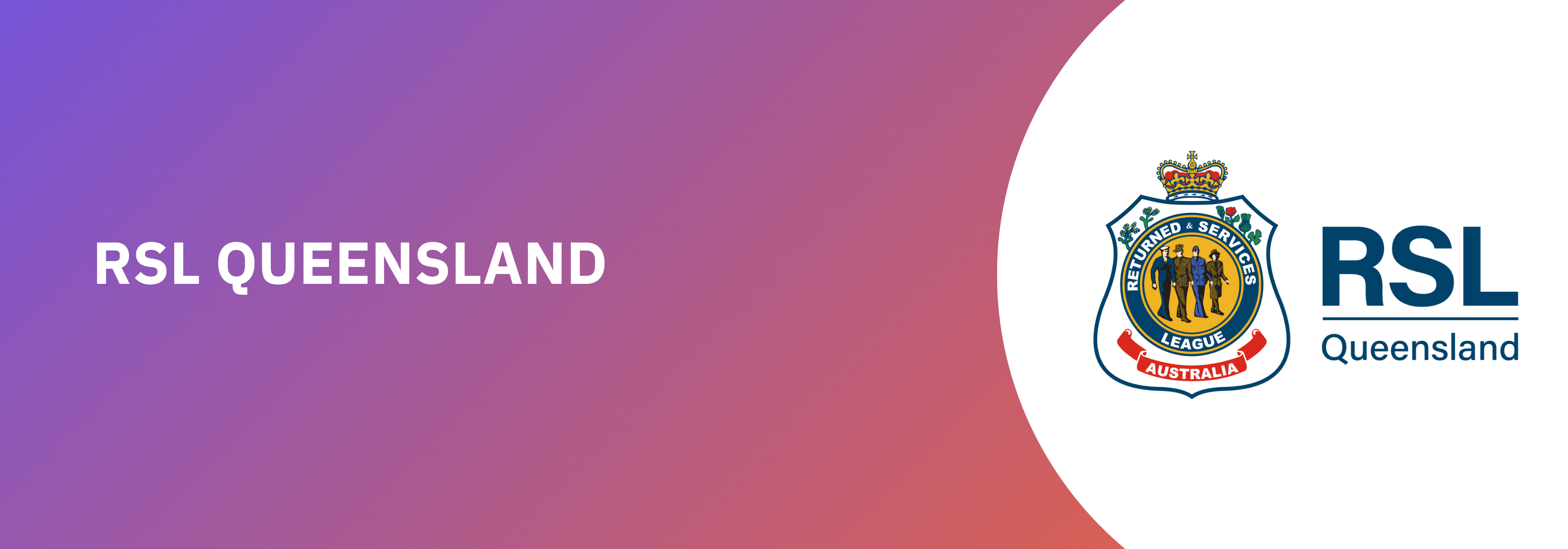 White text: RSL Queensland, image: their logo