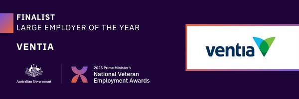 Finalist banner - Large Employer of the Year - Ventia