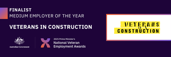 Finalist banner - Medium Employer of the Year - Veterans in Construction