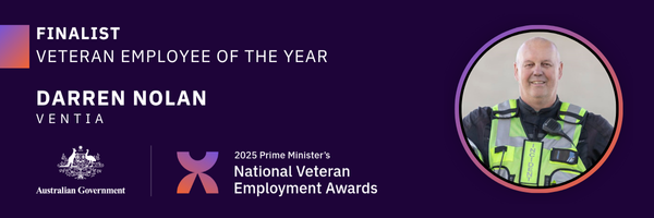 Finalist banner - Veteran employee of the year - Darren Nolan
