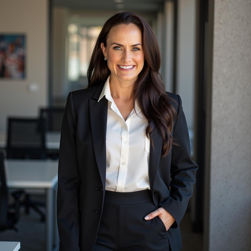 Woman in a business suit
