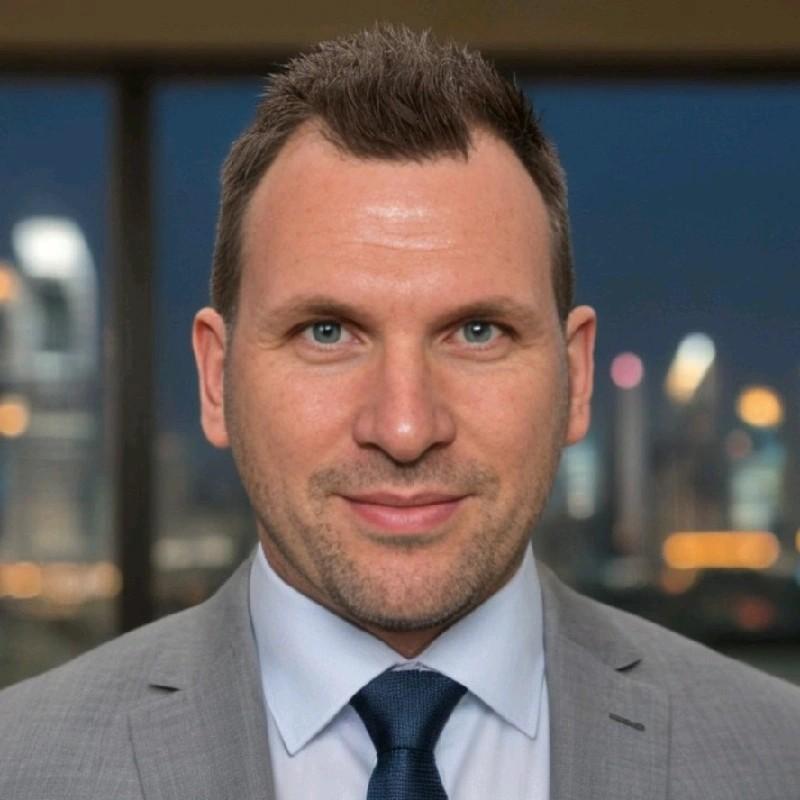 Man in grey suit and tie