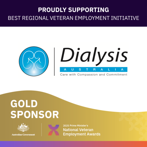 Awards gold sponsor image - Dialysis Australia logo