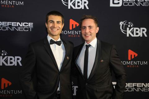 Two people in suits