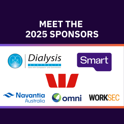 Text: Meet the 2025 sponsors, Images: sponsor logos