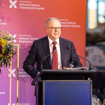 Prime Minister of Australia, Anthony Albanese at the 2026 Awards