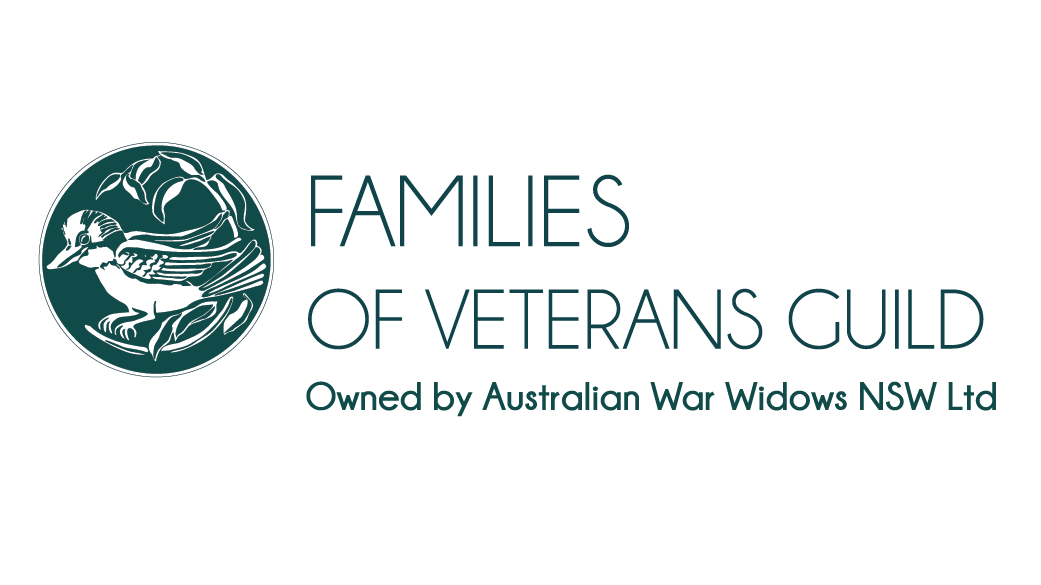 Families of Veterans Guild, owned by Australian War Widows NSW Ltd logo